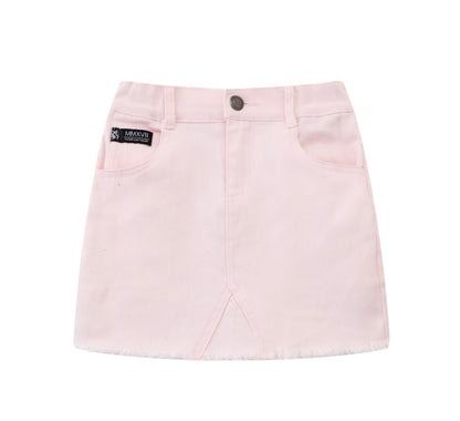 Isla Denim Skirt (Pink)