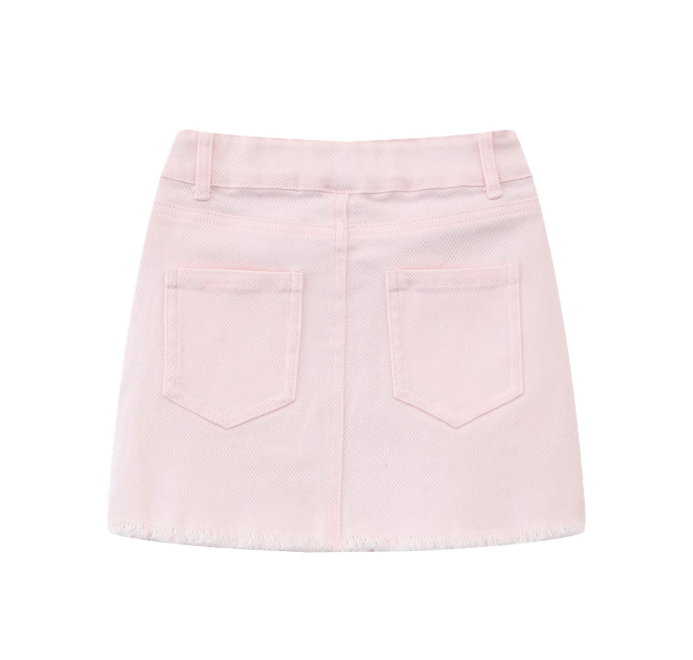 Isla Denim Skirt (Pink) - Mini Boss
