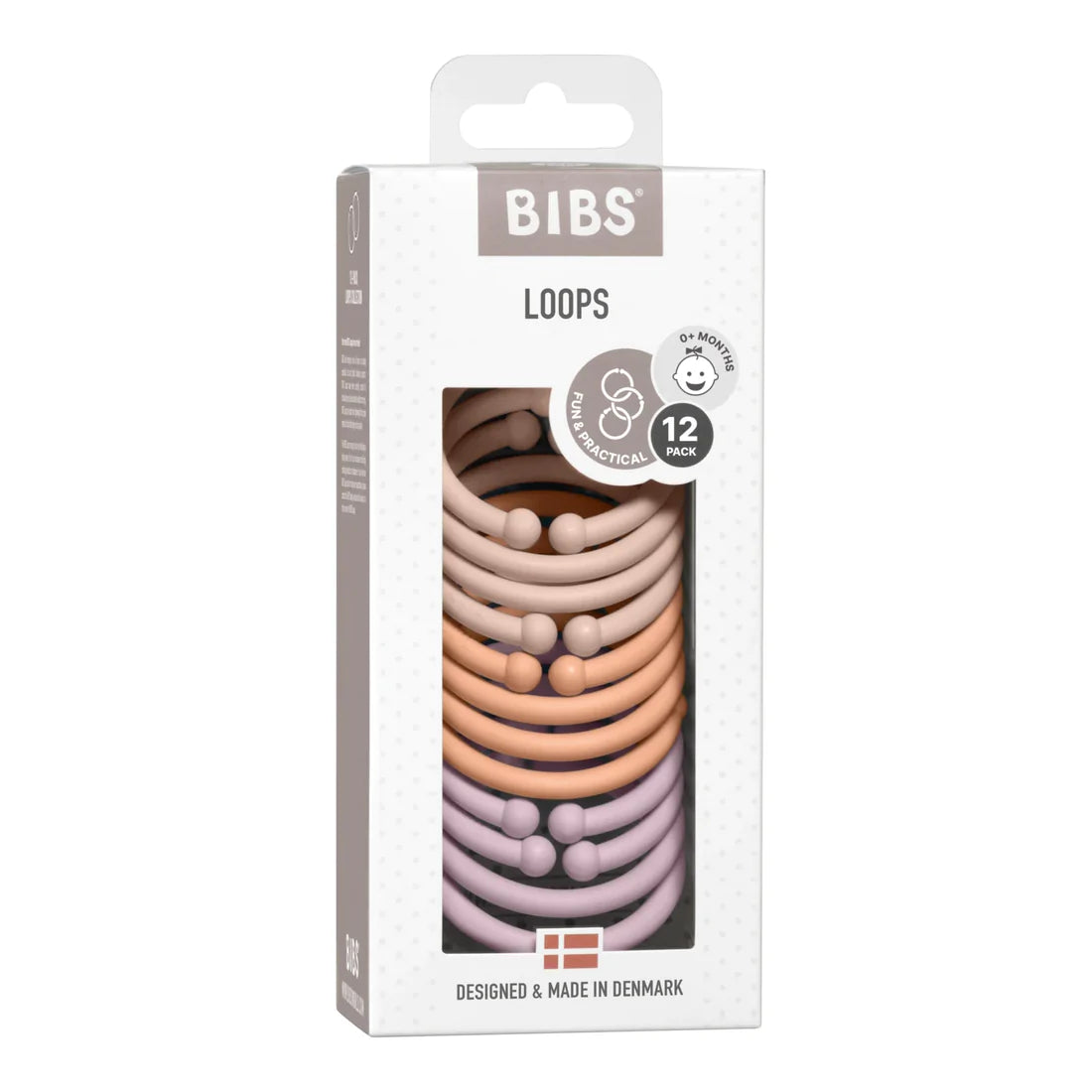 Bibs loops 12 pack Blush/Peach/Dusky lilac - Mini Boss